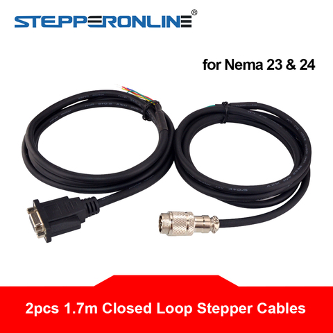 1.7m Closed Loop Stepper Motor Extension Cable Kit for Nema 23 & 24 Closed Loop Stepper Motor & for Encoder ► Photo 1/2