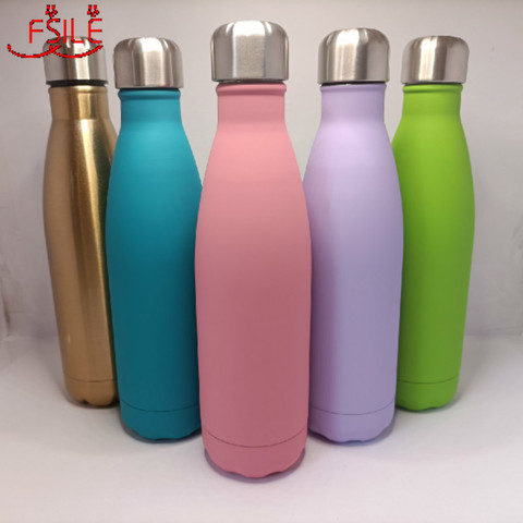 500ML Double Wall 304 Stainless Steel Thermal Flask Fashion Vacuum Thermos Outdoor Portable Sport Thermal Drink Water Bottle ► Photo 1/6