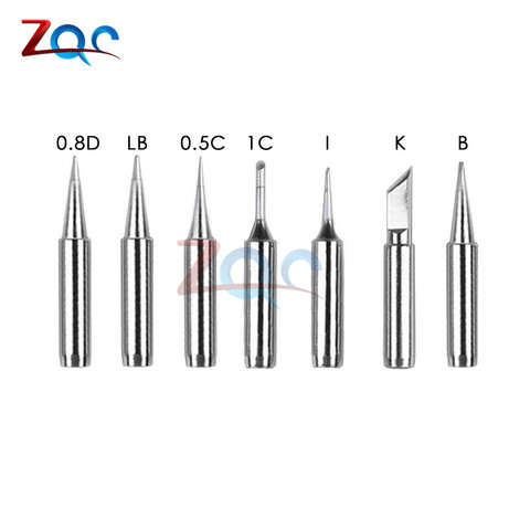 7PCS/Lot 900M Series Soldering Iron Tips 0.8D/0.5C/1C/LB/B/I/K Type Welding Tip for HAKKO 936 937 907 ► Photo 1/6