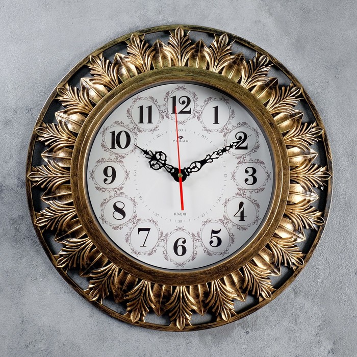  Wall clock series: Interior Mushota gold 51 cm 4551259 Home decor Garden Clocks sima land ► Photo 1/3