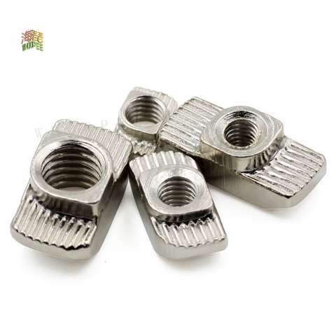 10pcs/lot M3 M4 M5 M6 M8 Thread T Nut EU Standard Drop In T-Slot Carbon Steel for 2022 3030 4040 4545 Series Aluminum Profiles ► Photo 1/1