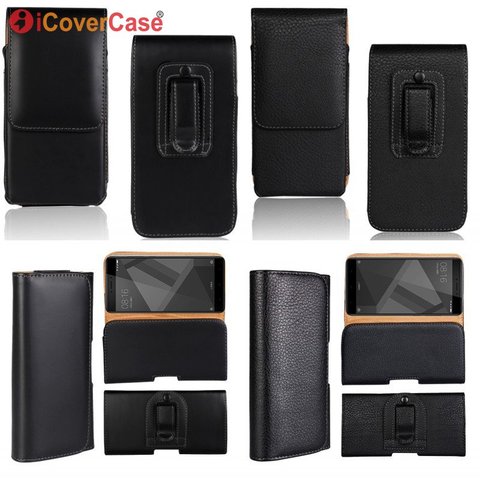 Leather Bag Case For Xiaomi Redmi 6A 6 pro 5 Plus 5A 4 4A Note 5 Pro 4 4X 3 Pro 2 3 3s Belt Clip Waist Holster Cover Etui Coque ► Photo 1/6