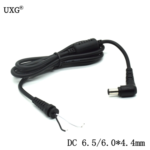 DIY DC 6.5 x 4.4 6.0*4.4mm Power Supply Plug Connector With Cord / Cable for Sony Vaio Laptop Power Adapter Charger 1.2m 4ft ► Photo 1/5