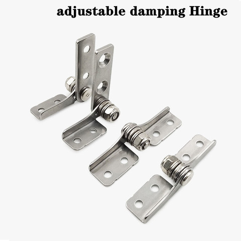 1 pair Stainless steel Torque hinge frictionThe adjustable damping hinge free stop fitting positioning hinge ► Photo 1/4