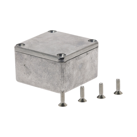 Aluminium Junction Boxes Enclosure Electronic Diecast Stomp Box Project Box 1590LB 50.5*49.5*31mm Silver Project Instrument Case ► Photo 1/6