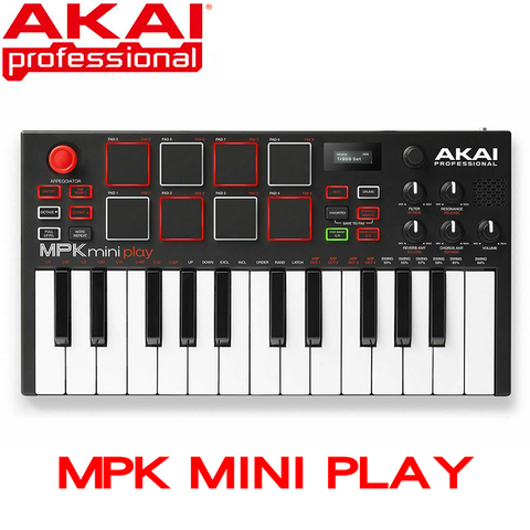 Akai with mini play mini controller keyboard with built-in speaker new ultra portable USB MIDI ► Photo 1/6