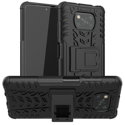 Armor Holder Case For Xiaomi Poco X3 Case Poco F2 Pro Pocophone F1 Redmi K30 Pro Cover Phone Bumper For Xiaomi Poco X3 NFC Funda ► Photo 1/6