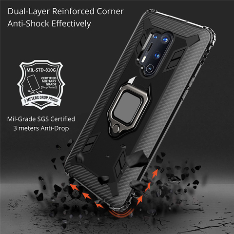 ShockProof Case For OnePlus Nord 8 7 7T Pro 6T Magnet Ring Case Cover For One Plus Nord 8 7 7T Pro 6T Impact Bumper Shell Cover ► Photo 1/6