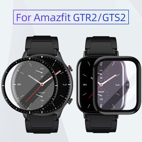 Soft Fibre Glass Protective Film Cover For Amazfit Watch GTR2/GTS2 For Xiaomi Full Screen Protector Case for Amazfit GTR 2/GTS 2 ► Photo 1/6