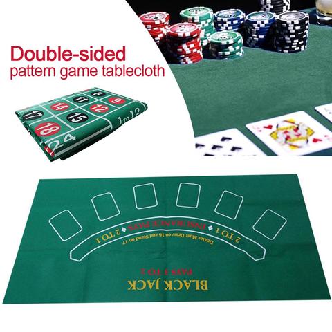Game Tablecloth Double-sided Cards Game Table Felt Non-woven Cloth Waterproof Table Mat Black Jack Roulette Tablecloth ► Photo 1/6