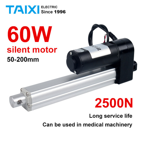 2500N telescopic mini linear electric actuator DC24V motor 50mm 100mm 150mm 200mm stroke micro lock Telescopic rod ► Photo 1/6