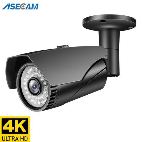 8MP 4K IP Camera Hikvision Compatible Outdoor POE H.265 Onvif Gray Bullet CCTV Home Security 4MP Video Surveillance Camera ► Photo 1/4