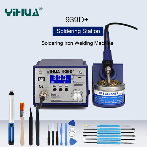 YIHUA 939D+ High Power Thermostat Smart Soldering Station Adjustable Temperature Soldering Iron Welding Machine Rework Station ► Photo 1/6