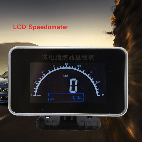 LCD Speedometer Gauge Speed Odometer Car Speed Power Meter Gauge Panel 9-36V FOR Car Speedometer Motorcycle Truck Universal ► Photo 1/6