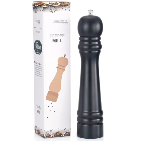 Peugeot cooking Salt  27.5cm Wooden Salt & Pepper Mill Grinder Set in black ► Photo 1/5