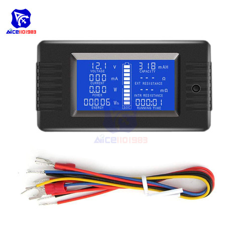 diymore PZEM-013 10A Battery Tester DC Voltage Current Power Capacity Internal & External Resistance Residual Electricity Meter ► Photo 1/6