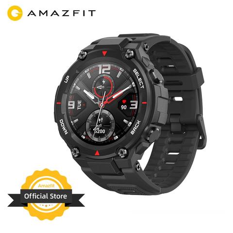 New 2022 CES Amazfit T rex T-rex Smartwatch Control Music 5ATM Smart Watch GPS/GLONASS 20 days battery life MIL-STD for Android ► Photo 1/6