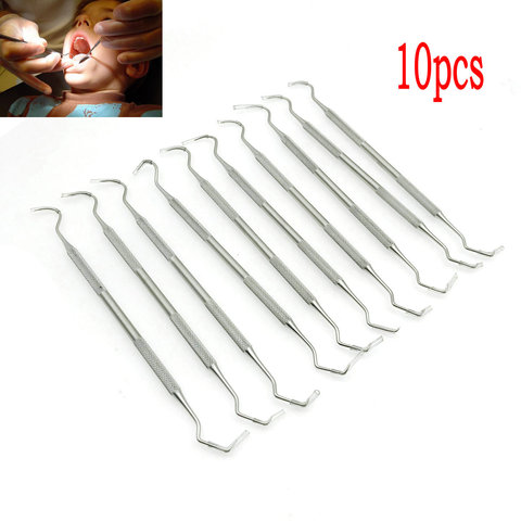 10pcs Stainless Steel Dental Tool Dentist Teeth Clean Hygiene Explorer Probe hook Pick dentists instruments teeth cleaning tool ► Photo 1/6