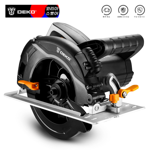 DEKO DKCS1600 Circular Saw Power Tools with Blade, Dust Passage, Auxiliary Handle, High Power and Multi-function Cutting Machine ► Photo 1/6