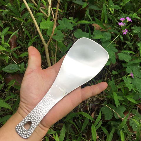 Outdoor Titanium Rice Spoon Cooking Shovel Flat Home Kitchen Scoop Paddle ► Photo 1/6