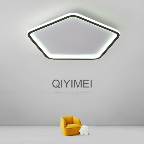 Modern Led Ceiling Lights For Living Room Bedroom Study Room White Black Indoor Ceiling Lamp Dimmable Lampara De Techo luminaire ► Photo 1/6