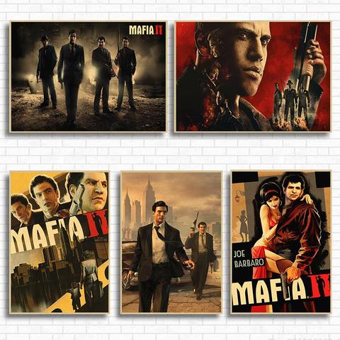 Mafia III Classic exciting game Game Kraft Paper Poster Living room home wall decoration retro poster ► Photo 1/6