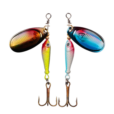 Fishing Spinner Bait 9g Spoon Lure Metal Baits Treble Hook Artificial Fish Wobbler Feeder Carp Fishing Lure ► Photo 1/6