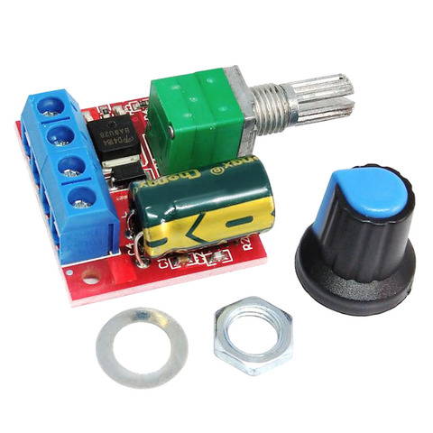 PWM DC motor speed regulator 5V-35V speed switch 5A switch function LED dimmer ► Photo 1/4