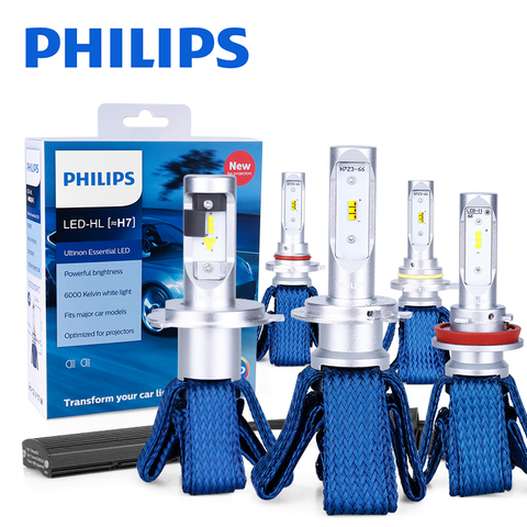 Philips X-treme Ultinon LED H4 H7 H8 H11 H16 9005 9006 HB3 HB4 12V 6000K  Car LED Head Light Auto Fog Lamps +200% Brighter (Twin) - AliExpress