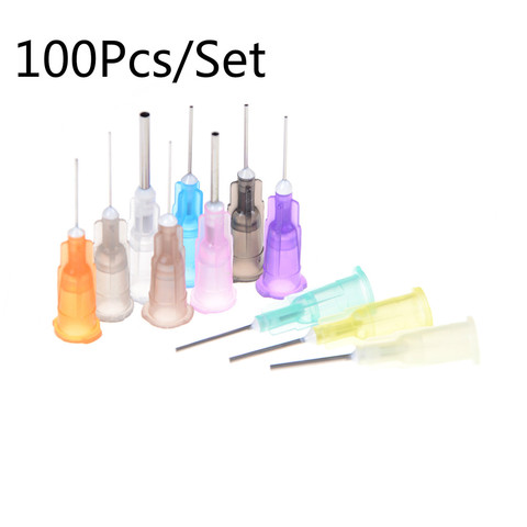 100Pcs/Bag 0.4mm-1.6mm Solder Paste Adhesive Glue Liquid Dispensing Needle Welding Fluxes For Welding Tools ► Photo 1/6