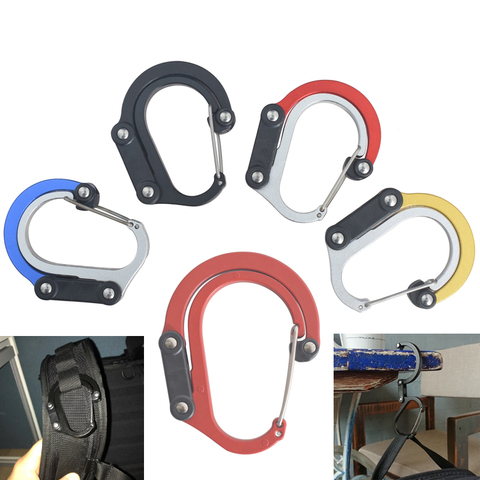 Hybrid Gear Clip - Carabiner Rotating Hook Clip Non-Locking Strong Clips for Camping Fishing Hiking Travel Backpack Out ► Photo 1/6