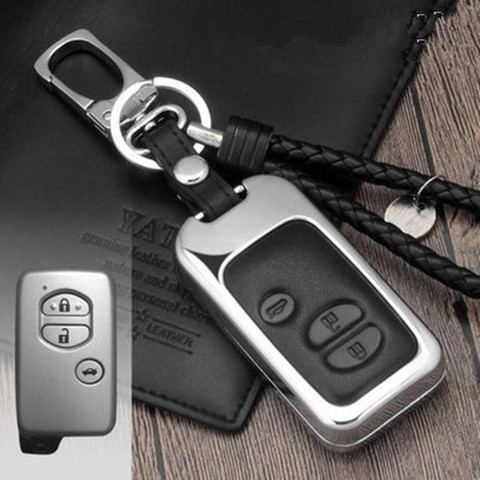 Zinc Alloy Car Key Case Cover Bag For Toyota Camry Prius Land Cruiser Prado 150 Crown For Subaru Foreste XV Keychain Holder ► Photo 1/6