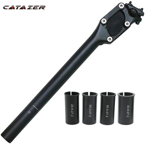 Catazer Bicycle Seat Post 27.2 28.6 30.0 30.4 30.9 31.6 mm * 350mm MTB Shock Absorber Seat Post Mountain Bike Seat Tube ► Photo 1/6