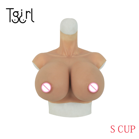 Shemale Big Breast S Cup Elastic Cotton Filled Boobs Breast Forms For Crossdressers Travestismo Drag Queen ► Photo 1/6