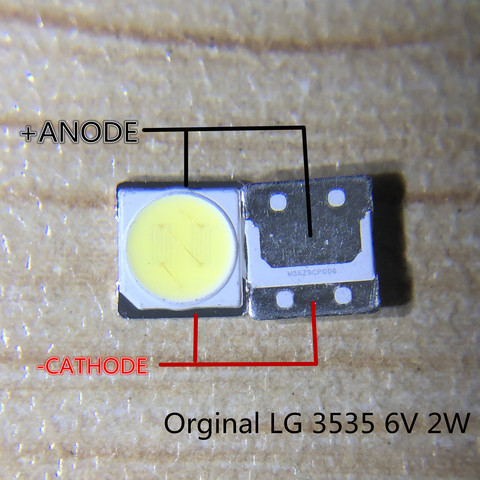 100PCS FOR LCD TV repair LG led TV backlight strip lights with light-emitting diode 3535 SMD LED beads 6V ► Photo 1/5