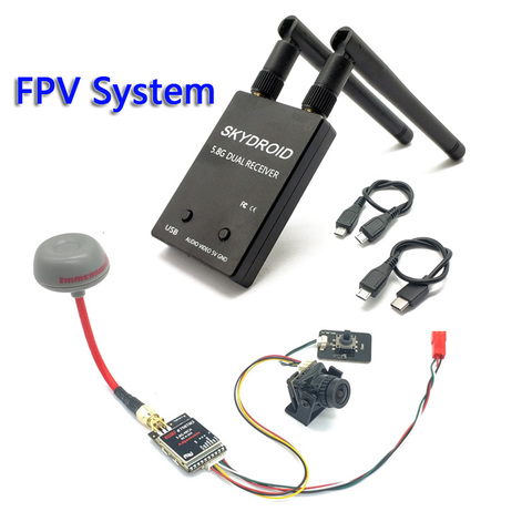 5.8G FPV Receiver UVC Video Downlink OTG VR Android Phone with 5.8G 600mW adjustable fpv Transmitter and CMOS 1200TVL fpv Camera ► Photo 1/6