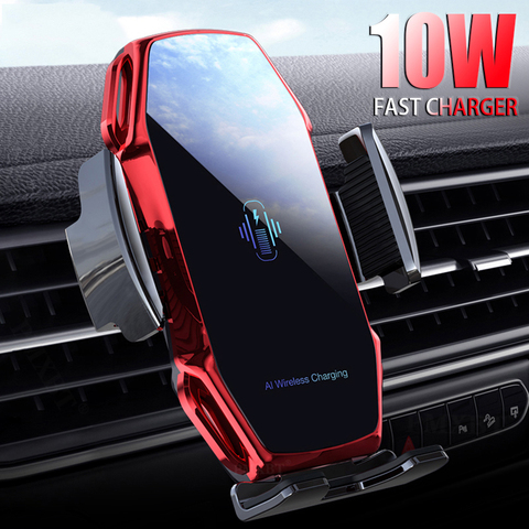 Universal A5 Auto Clamping Car Wireless Charger For iPhone Samsung Huawei Gravity Car Phone Holder Stand Air Vent Mount Bracket ► Photo 1/6