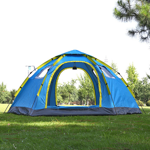 Outdoor Quick Open Automatic Tent for 5-8 Person Double Door Breathable Summer Tent for Beach Holiday Resting 305x240x145cm ► Photo 1/6