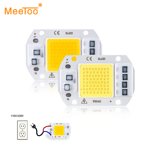 COB Chip Lamp LED 50W 30W 20W 10W 3W 5W 7W 9W Power LED Chip 220V Diode Lamp Powerful LEDs Light Matrix For Floodlight Spotlight ► Photo 1/6