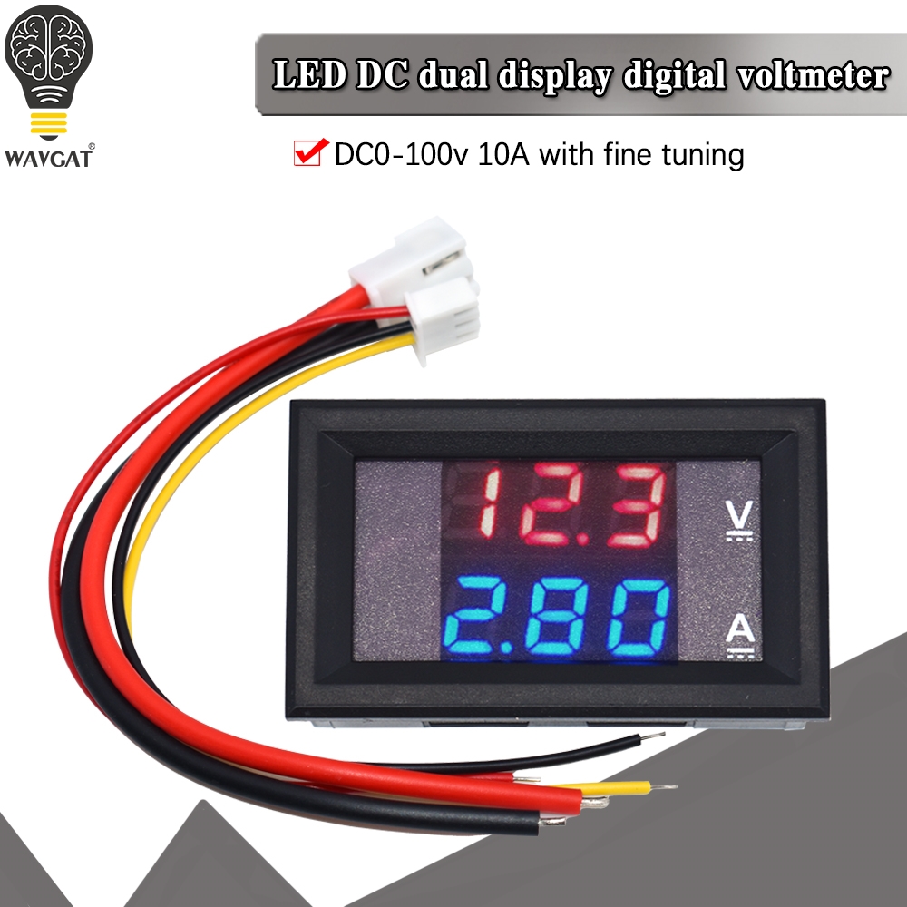 DC 0-100V 0.28" Blue LED Voltmeter Digital Display Voltage VOLT METER 12V 24V 