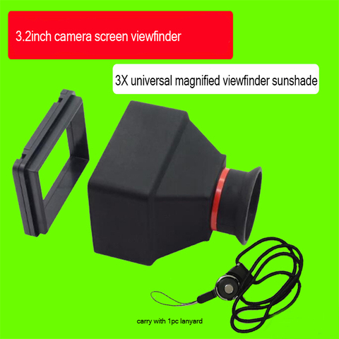 Durable 3.2inch LCD Viewfinder 3X Magnifier, Micro SLR Camera Magnifying Viewfinders, Accessories for DSLR Mirrorless Cameras ► Photo 1/6
