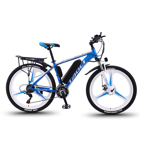 26 inch 27 speed Electric mountain bike long endurance power-assisted bicycle Electric city bike with Headlights and display ► Photo 1/6