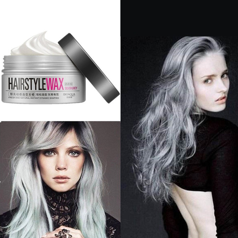 100g Women Men Silver Grey Dynamic Modelling Wax Hair Styling Mud Water Gel  - Price history & Review | AliExpress Seller - Nancys Store 