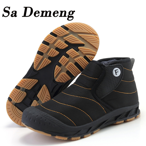 Men Lightweight Winter Shoes for Men Snow Boots Waterproof Winter Footwear Plus Size 47 Unisex Kids Ankle Winter Boots ► Photo 1/6