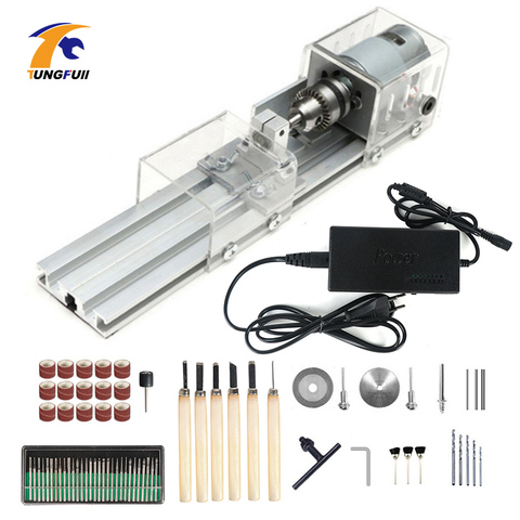 Mini Beads Machine Miniature Lathe Woodworking DIY Lathe Standard Set Polishing Drill Rotary Tool Buddha Pearl Lathe ► Photo 1/5