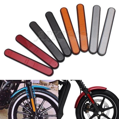 Motorcycle Car Front Fork Leg Reflector Reflective Sticker Plastic Universal Fit For Harley Honda Yamaha Suzuki ► Photo 1/6