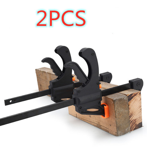 4 Inch 1/2pcs quick ratchet release speed squeeze Wood Working Work Bar Clamp Clip Kit Spreader Gadget Tool DIY Hand Woodworking ► Photo 1/5