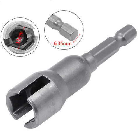 1/4 inch 6.35mm Hex Shank Socket Adapter Nut for Power Tool Slotted Butterfly Bolt Socket Wrench Electric Screwdriver sleeve ► Photo 1/6