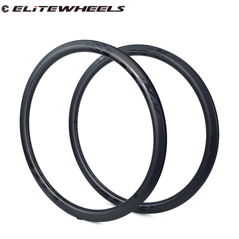 ELITE 700c Carbon Disc Brake Rim 38mm UD Matte Finish 25mm Or 27mm Width Clincher Tubular Tubeless For Bicycle Wheel 18H 20H 24H ► Photo 1/6