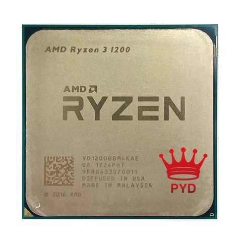 AMD Ryzen 3 1200 R3 1200 3.1 GHz Quad-Core Quad-Thread CPU Processor YD1200BBM4KAE Socket AM4 ► Photo 1/2